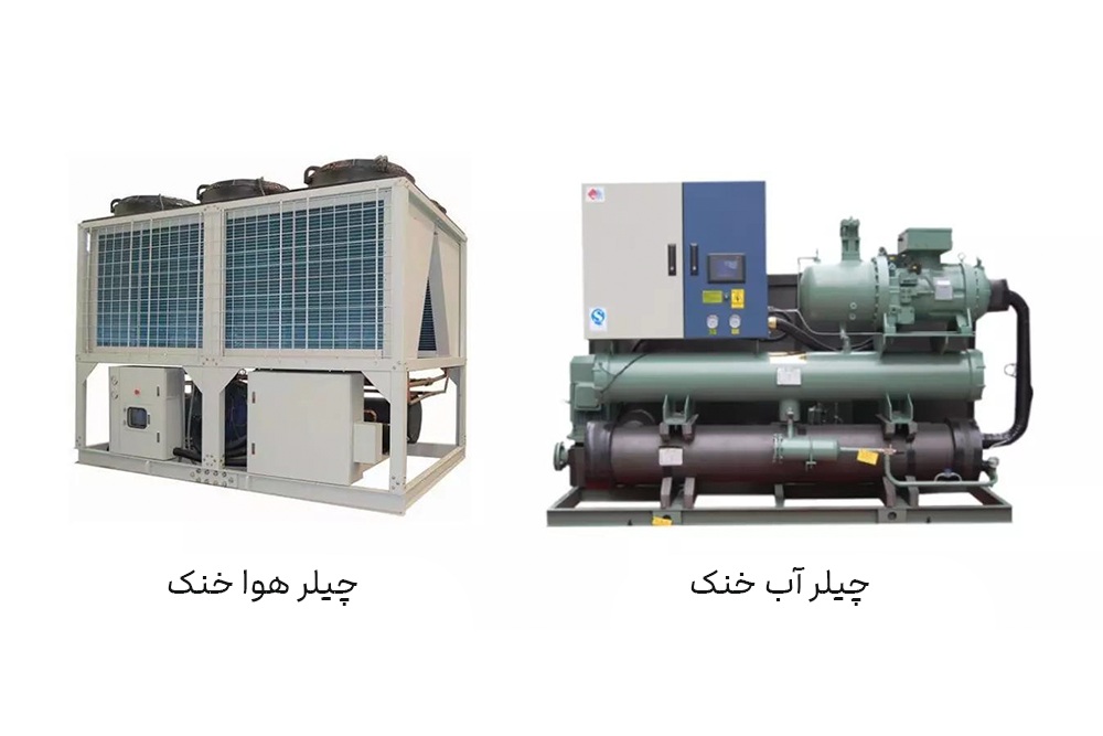 مقایسه چیلر هوا خنک و چیلر آب خنک در سیستمهای سرمایش صنعتی