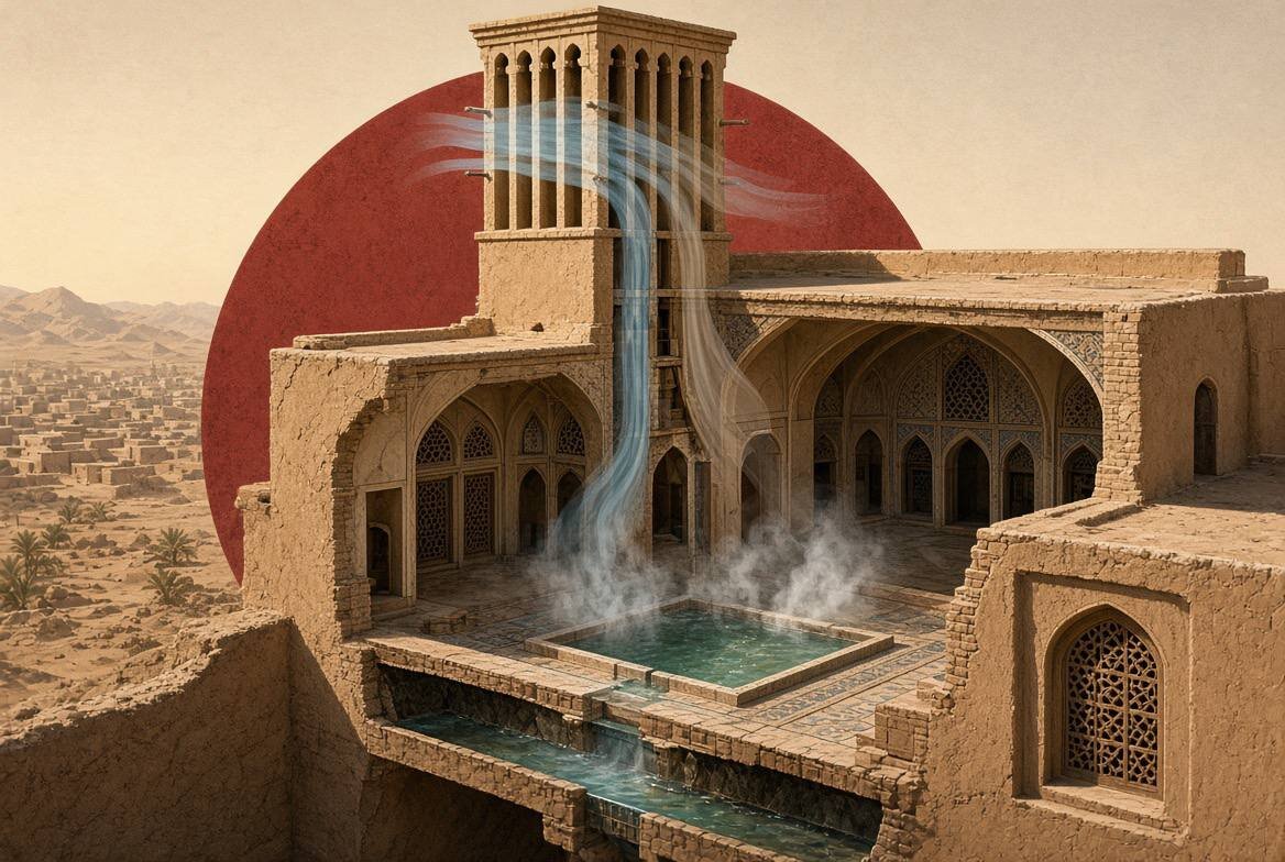 بادگیر؛ شاهکار معماری ایرانی برای مقابله با گرمای کویر/ این کولر طبیعی چگونه بدون برق خانه را خنک میکرد؟